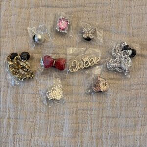 NEW! Assorted Jewelry Shoe Charms and Accessories Set of 9